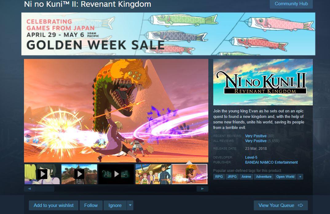 Ni no Kuni 2 Akan Hadir di Nintendo Switch