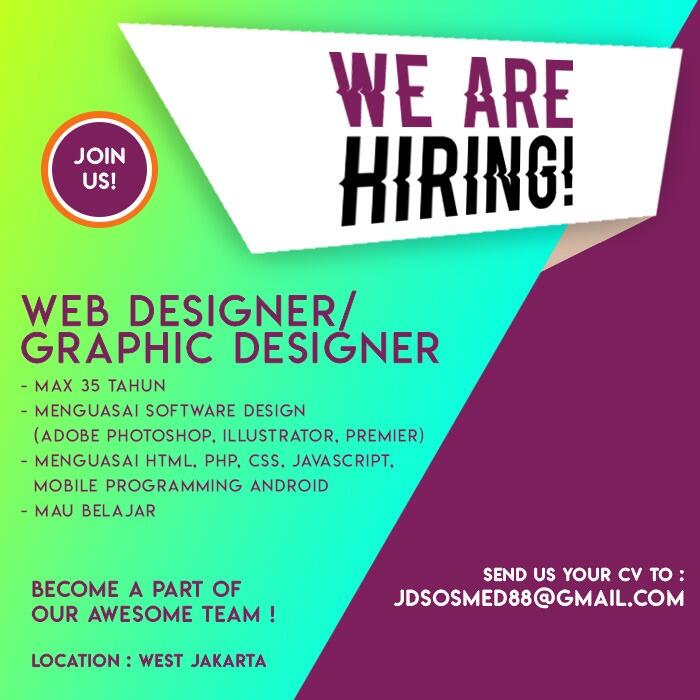 Info Lowongan Kerja Graphic Dan Web Designer