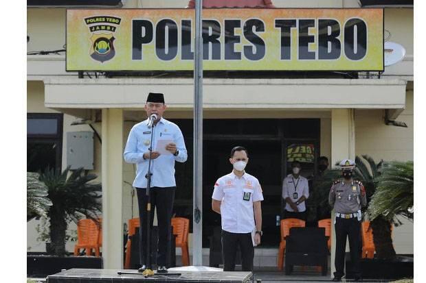 Bupati Sukandar Pimpin Apel Gelar Pasukan Operasi Ketupat