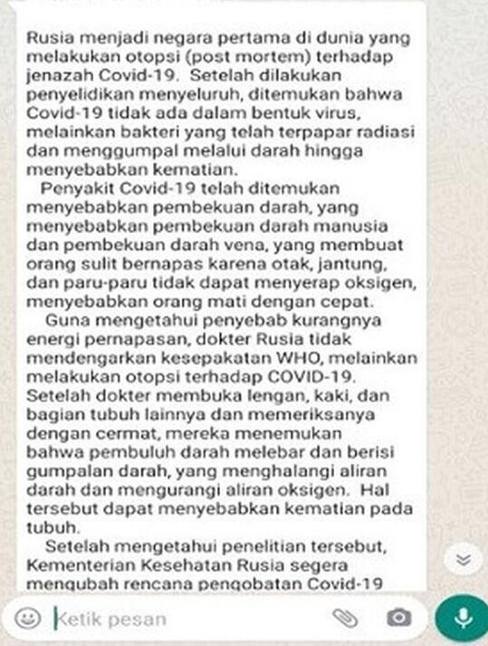 Polemik Covid-19, Virus atau Bakteri yang Terpapar Radiasi?