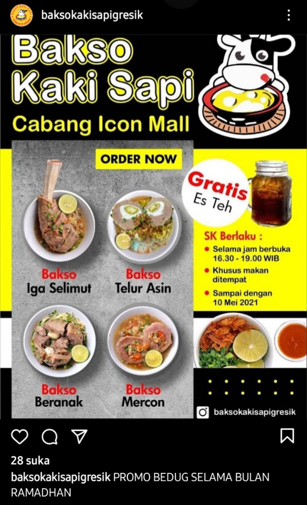 Bakso yang Menggugah Selera, Ya Bakso Kaki Sapi Gresik, Rasanya Mantul!