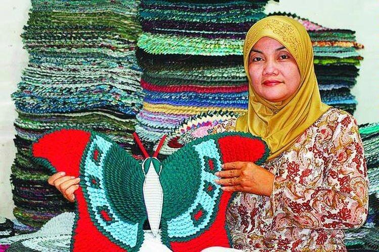 Berawal dari Kepepet, Keset dari Limbah Garment Ini Mampu Tembus Pasar Nasional