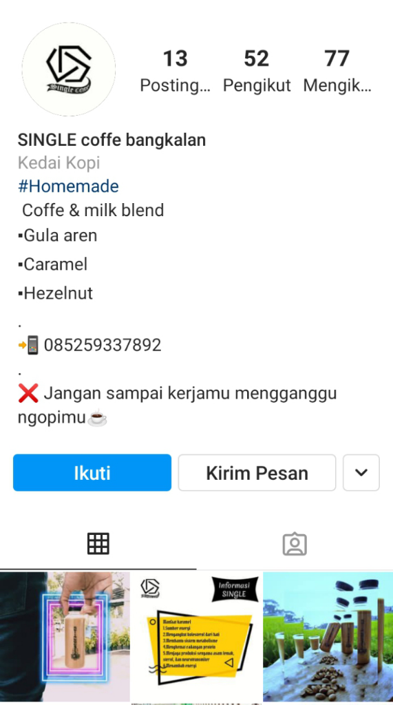Single Coffee Bangkalan
