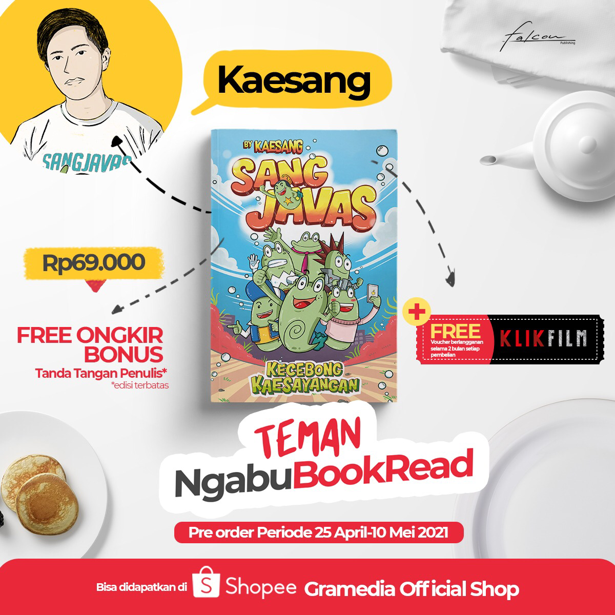 Kaesang Pangarep dan Chef Arnold Rilis Komik dan Novel Jelang Idul Fitri 2021