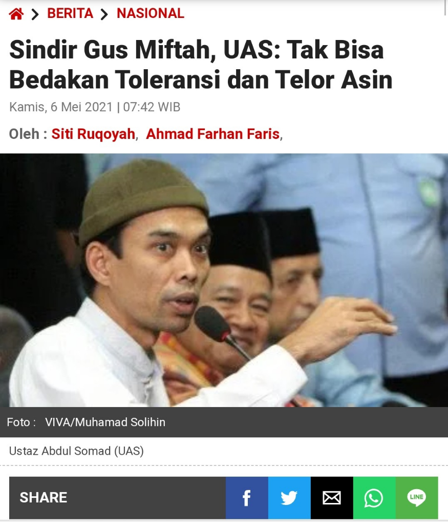 UAS VS GUS MIFTAH VS YUSUF MANSUR