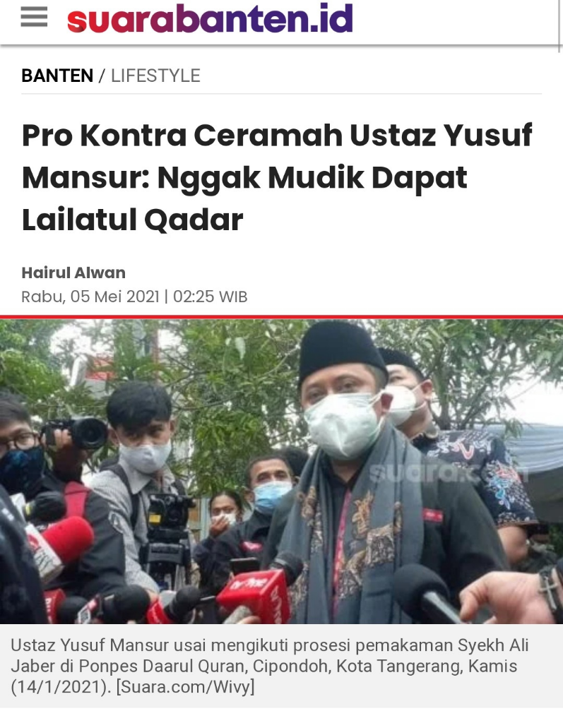 UAS VS GUS MIFTAH VS YUSUF MANSUR