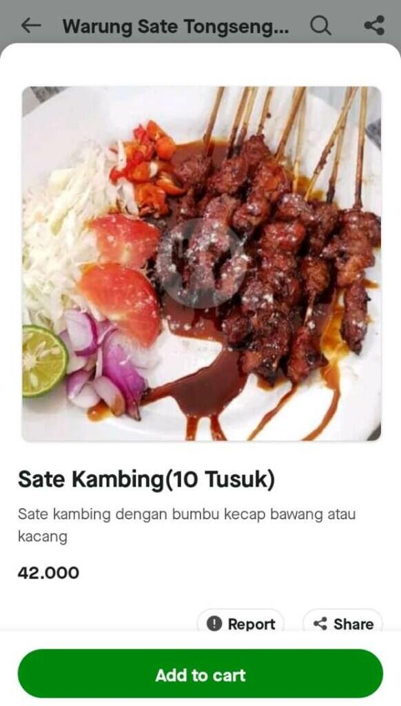 Warung Sate Tongseng Solo Bu Ria Joglo, Meruya - Jakarta Barat
