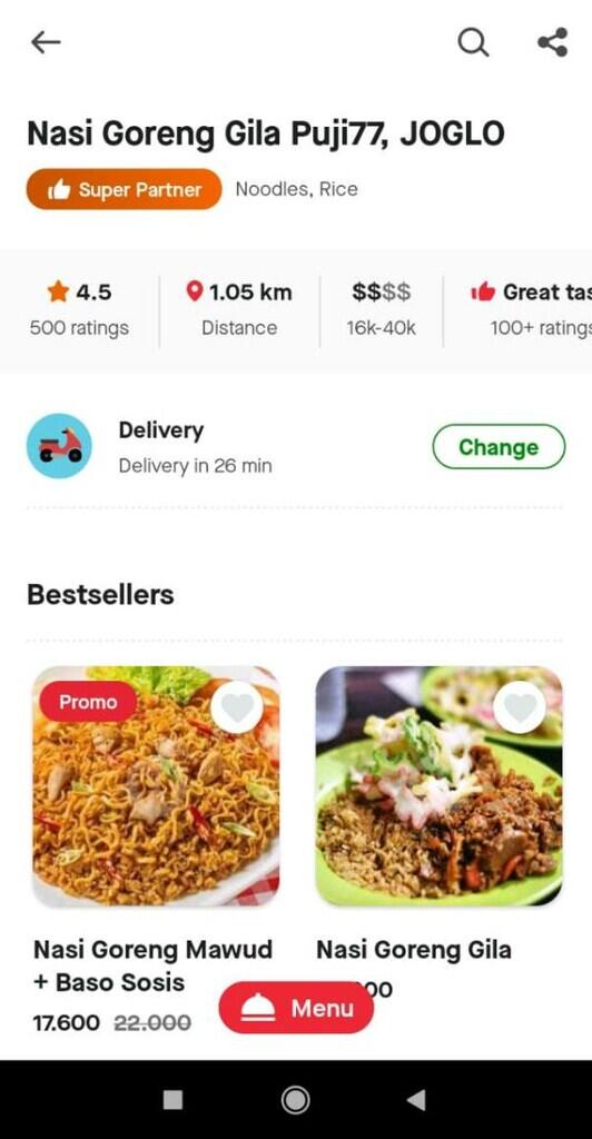 Awas Tergila-gila dengan Nasi Goreng Gila Puji77 - Joglo