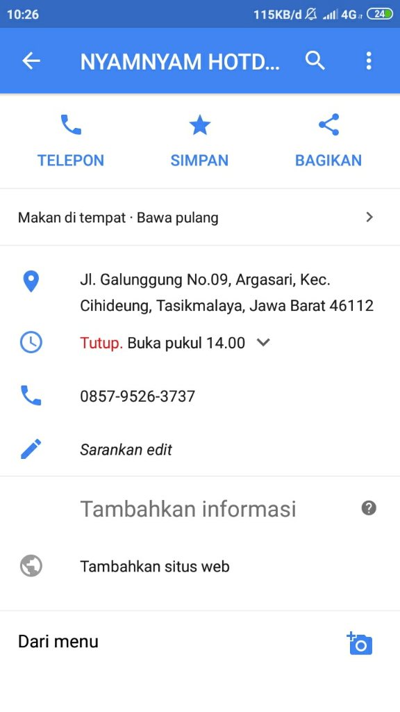 NyamNyam Hotdog Korean Street Food Di Tasikmalaya yang Enak Parah