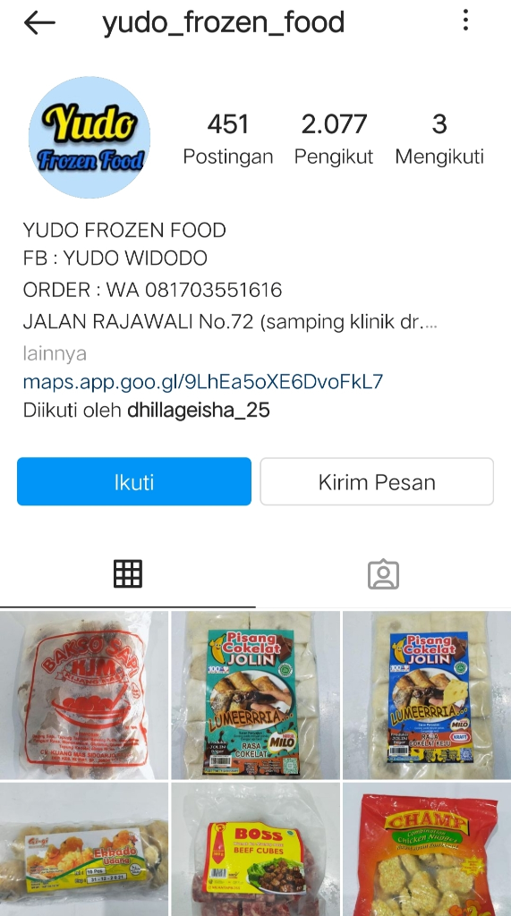 Toko Khusus Baju Anak dan Frozen Food