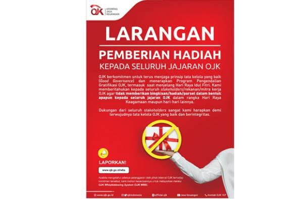 OJK Larang Stakeholder Beri Bingkisan Lebaran 2021 pada Seluruh Jajaran