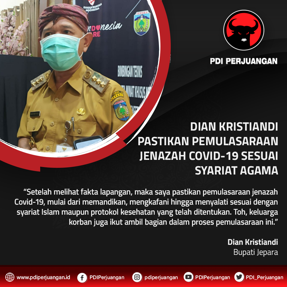 Dian Kristiandi Pastikan Pemulasaraan Jenazah Covid-19 Sesuai Syariat Agama