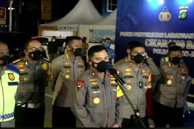 Operasi Ketupat Jaya 2021, Polda Metro Jaya Sudah Putar Balikkan 6.500 Kendaraan