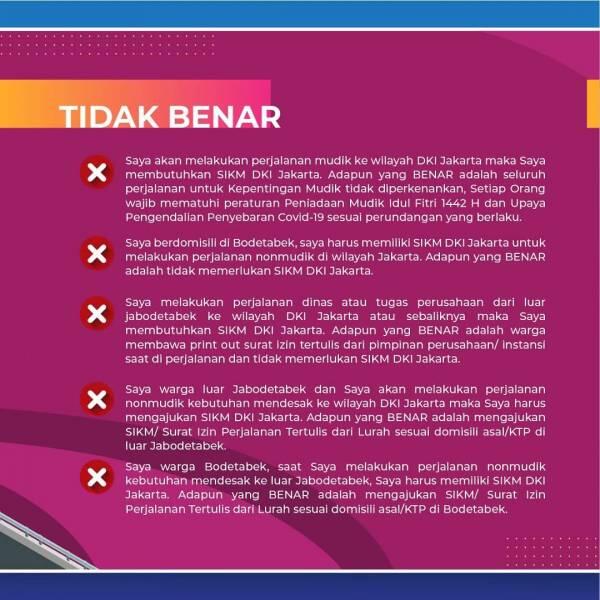 Begini Aturan SIKM yang Benar di Jakarta, Awas Banyak Beredar Informasi Hoaks