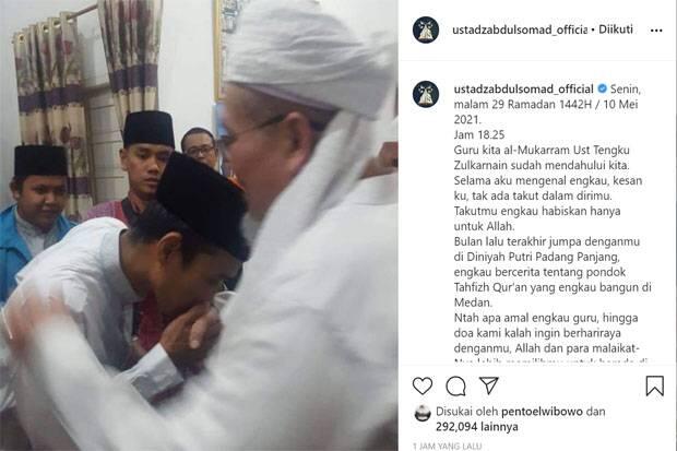 UAS Kenang Tengku Zul: Engkau Habiskan Takutmu Hanya kepada Allah