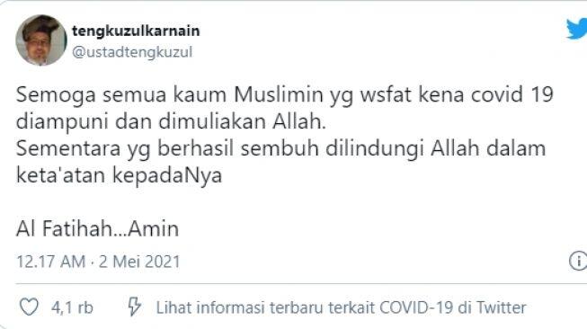 Ustaz Tengku Zul: Kaum Muslimin Yang Wafat Kena Corona Diampuni Allah