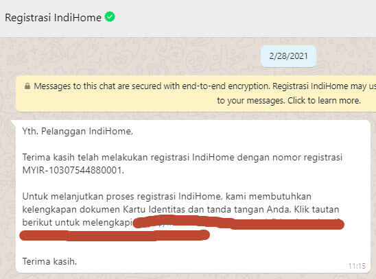 Daftar Ulang Indihome Tidak Bisa Menggunakan Data Lama