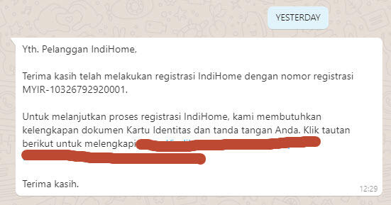 Daftar Ulang Indihome Tidak Bisa Menggunakan Data Lama