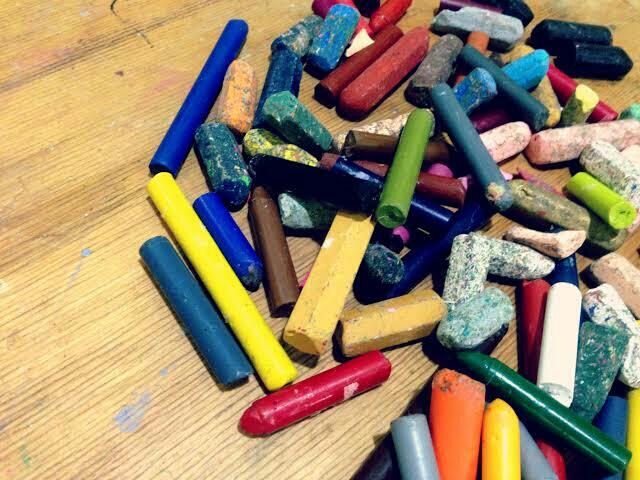 Crayon Bekas? Buat Lukisan Aja