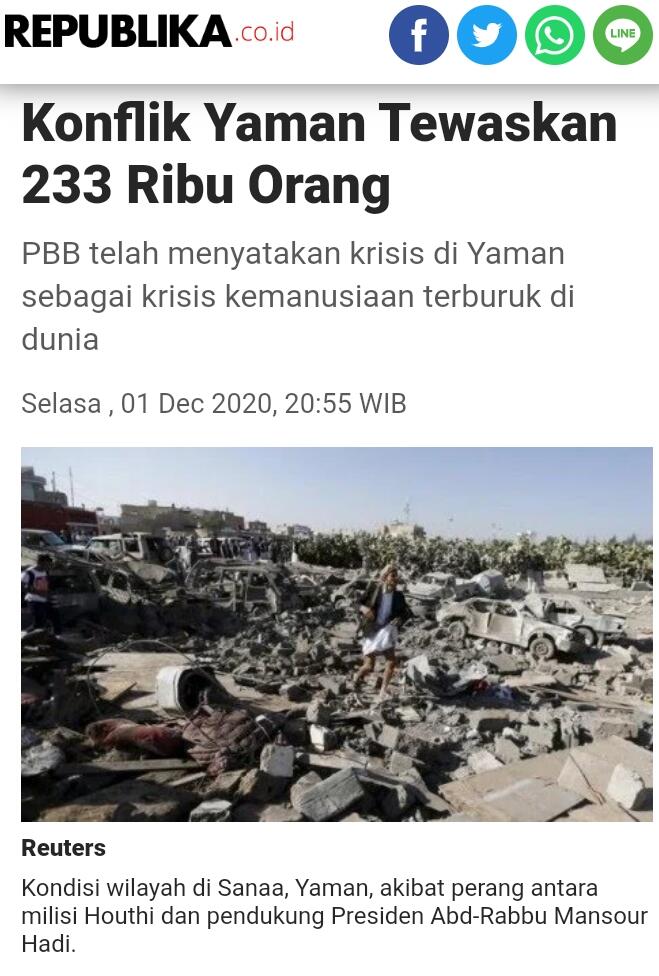 Saudi Hancurkan 3 Roket dan 8 Drone Milisi Houthi