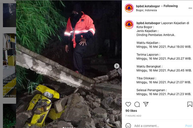 Banjir dan Longsor di Akhir Pekan, Ini Data 26 Bencana Alam di Kota Bogor