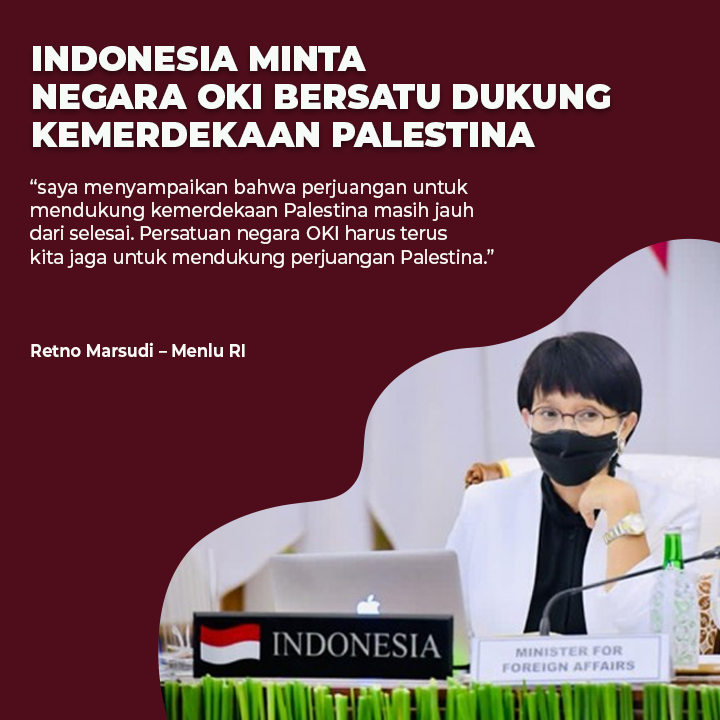 Indonesia Minta Negara OKI Bersatu Dukung Kemerdekaan Palestina