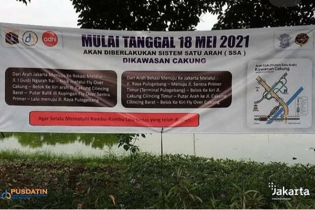 Pemberlakuan Sistem Satu Arah Cakung Dimulai Hari Ini, Begini Rutenya