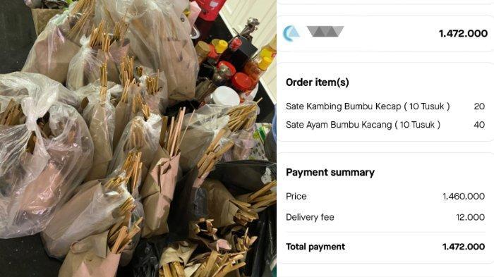 Kasihan!! Pesen Sate 60 Tusuk, Salah Order Jadi 60 Porsi Hasilnya 1,4 Juta Melayang