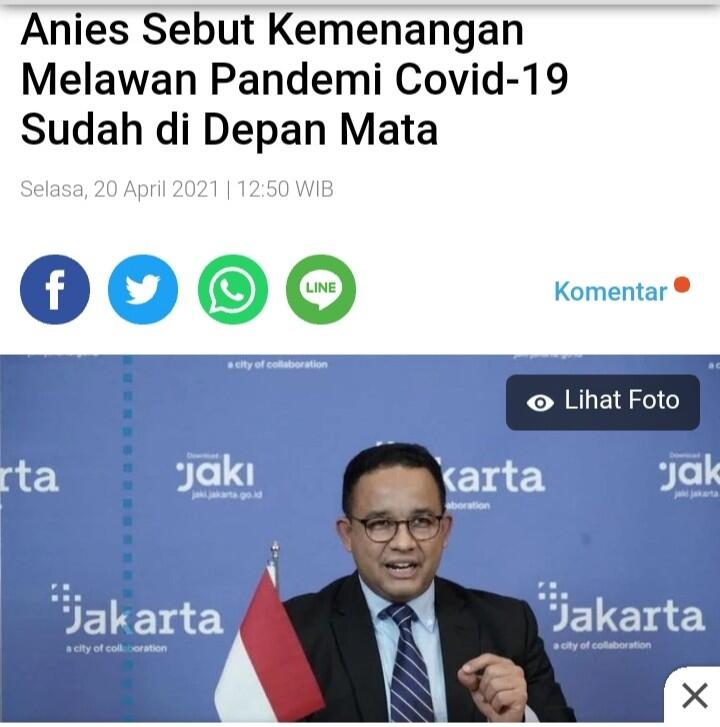 Anies Sebut Penularan Covid-19 saat Ini Terendah, Ternyata Testing Menurun
