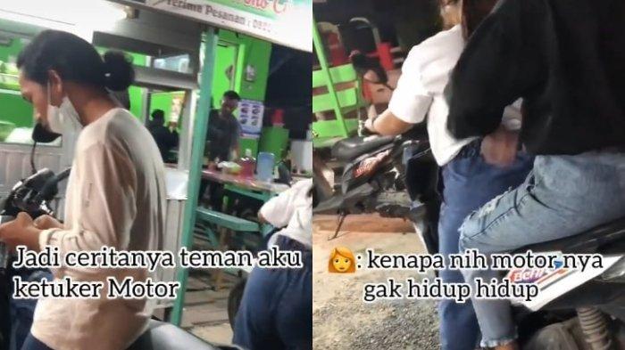 Kocak, Motor Tertukar Di Warung Bakso. Netizen: Jodoh Emang Ngga Kemana!