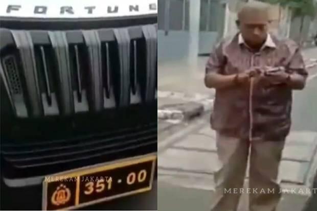 Polisi Ciduk Pengemudi Fortuner Gunakan Pelat Dinas Polri Palsu