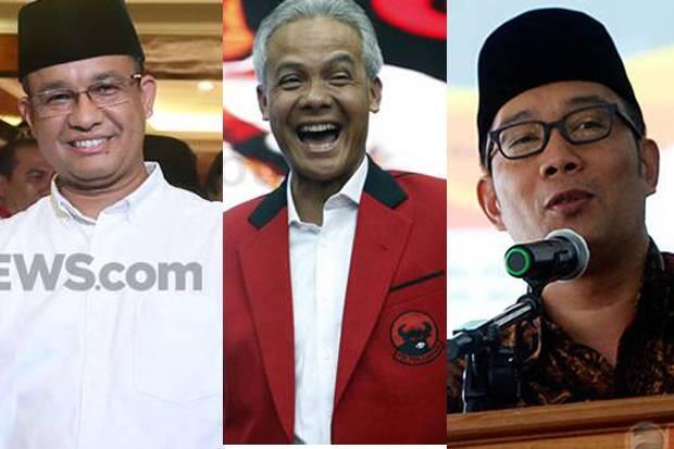 Anies Baswedan, Ganjar Pranowo, Ridwan Kamil, Siapa Paling Kuat Maju Pilpres 2024?