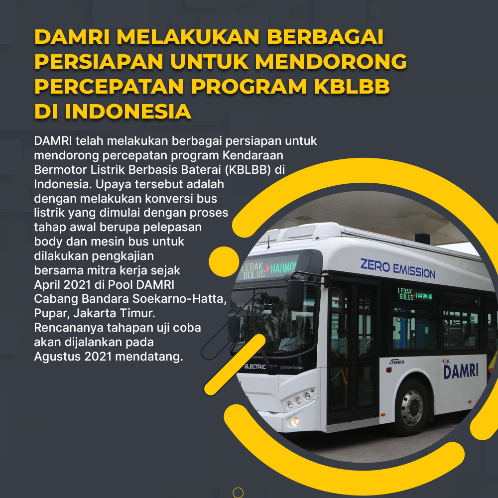 DAMRI Kian Serius Siapkan Bus Listrik