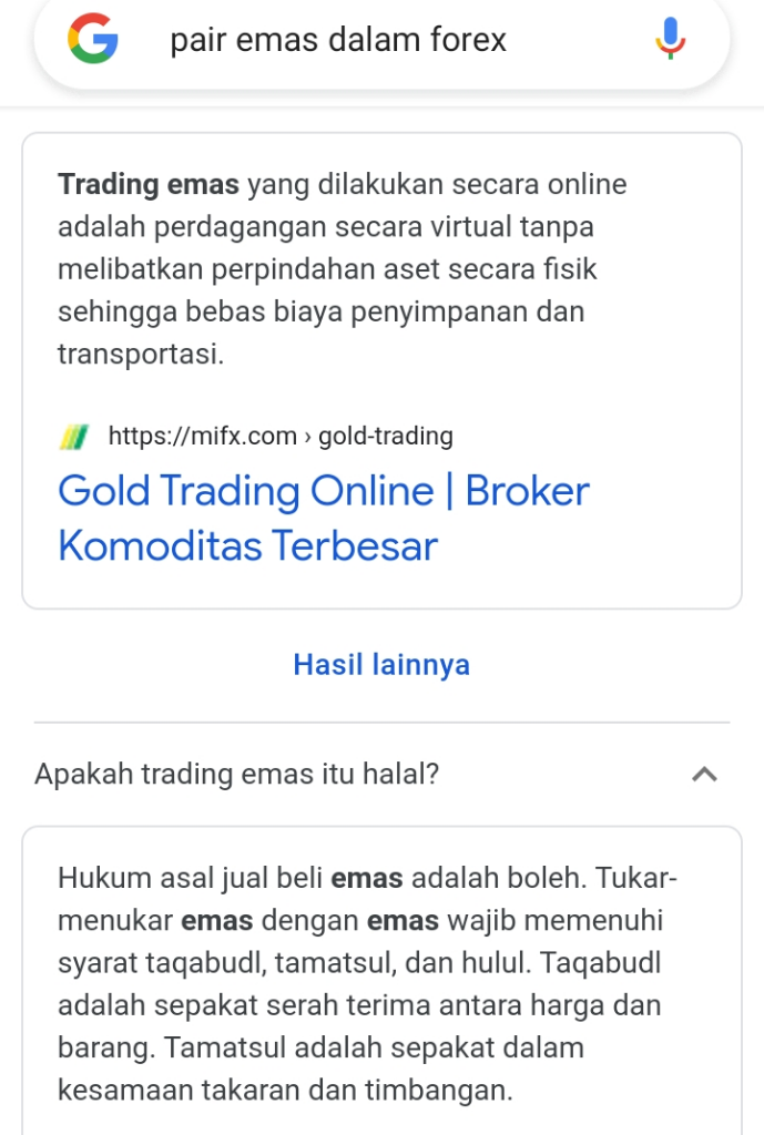 Trading Emas Pilihan Saya untuk Saat Ini