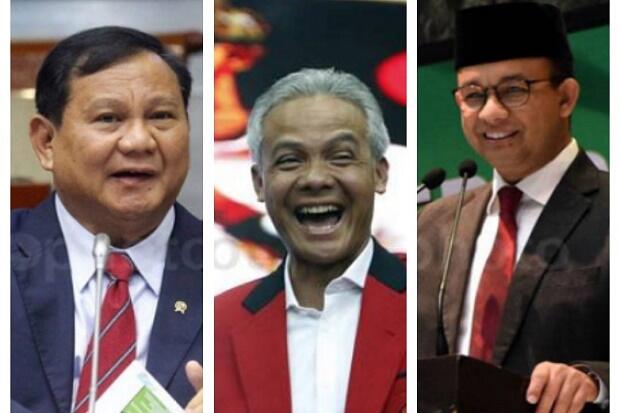Klasemen Papan Survei Capres Masih Dirajai Prabowo, Ganjar dan Anies