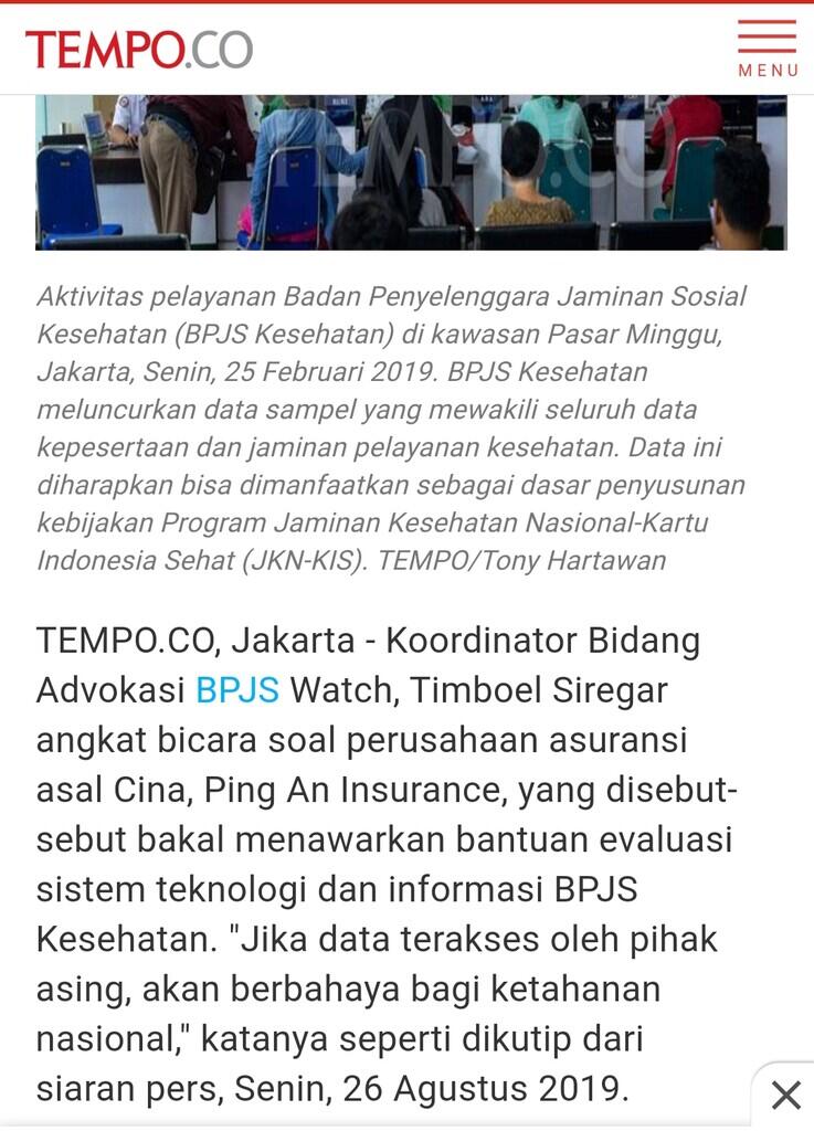 Dirut BPJS Kesehatan Mangkir Panggilan Polisi soal Data Bocor, Ini Alasannya