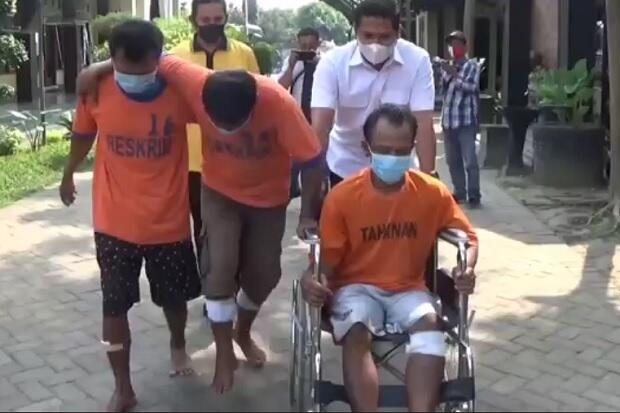 Sikat Belasan Motor, 3 Residivis Curanmor Kediri Tersungkur Terkena Tembakan Polisi