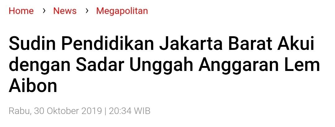Kajati DKI Benarkan Kantor Sudin Pendidikan Jakarta Barat I Digrebek Terkait Korupsi