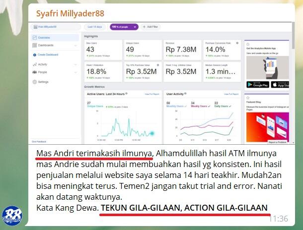 Belajar Digital Marketing 4 IN 1 with coach Andrie Andropia