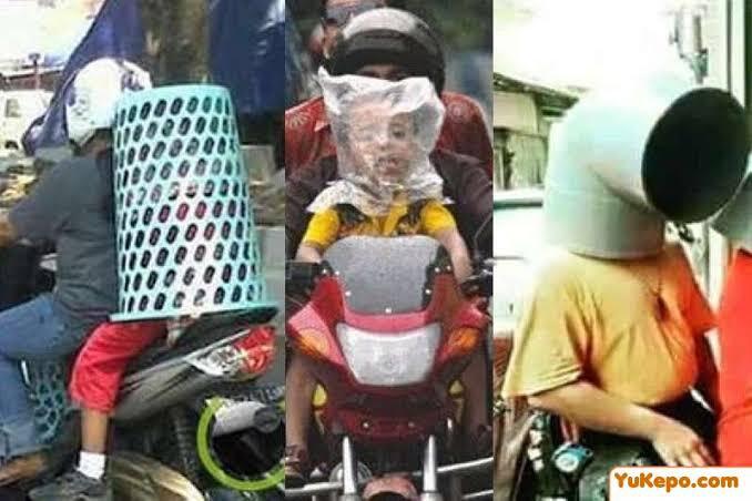 Viral Pengendara Motor Berhelm Magic Com Dibina Polisi, Ini Dia Pentingnya Helm SNI