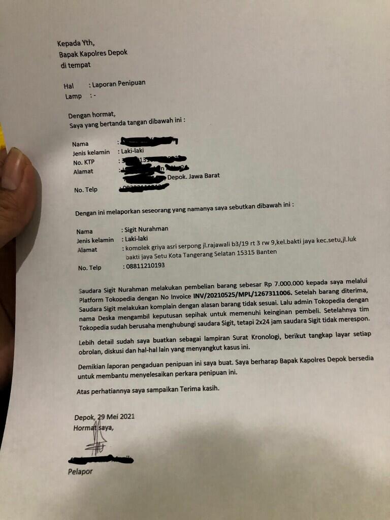 Surat Terbuka untuk Tokopedia yang selalu tidak adil ke Penjual