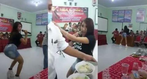 Viral Camat danPetugas Partai Halal Bihalal Undang Biduan Erotis,Begini Nasibnya kini