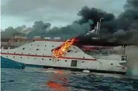 Kapal KM Karya Indah yang Terbakar Perairan Sula Ternyata Angkut 275 Orang
