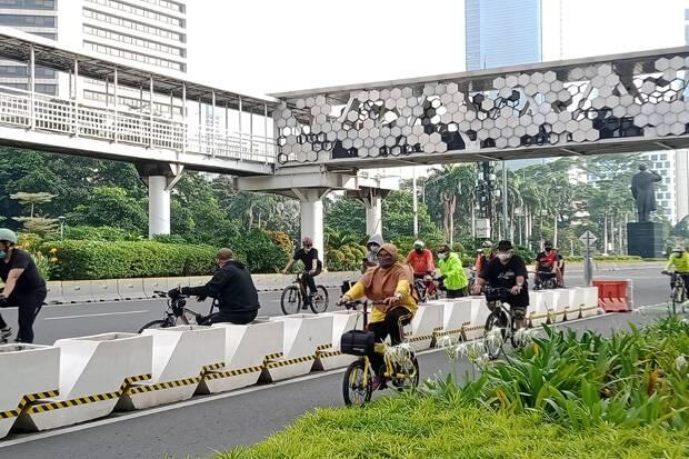 Hanya Segelintir Pesepeda Melintas di Jalur Sepeda, Selebihnya Banyak di Jalur Umum
