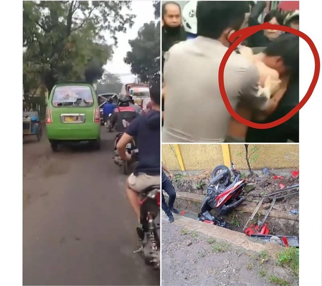 Pelaku Tabrak Lari, Sopir Ugal-ugalan Ini Babak Belur Dihajar Massa!
