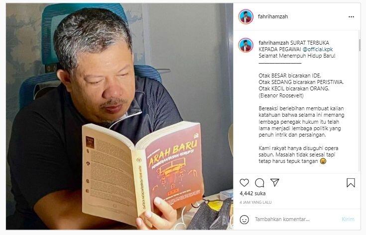 Fahri Hamzah Layangkan Surat Terbuka Untuk Pegawai KPK: Selamat Menempuh Hidup Baru!