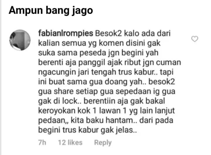 Usai Pemotor Acungkan Jari Tengah, Netizen Beberkan 'Dosa' Pesepeda Jakarta
