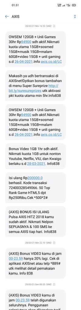 kecewa dengan bonus kuota youtube axis yg tidak bisa di pakai