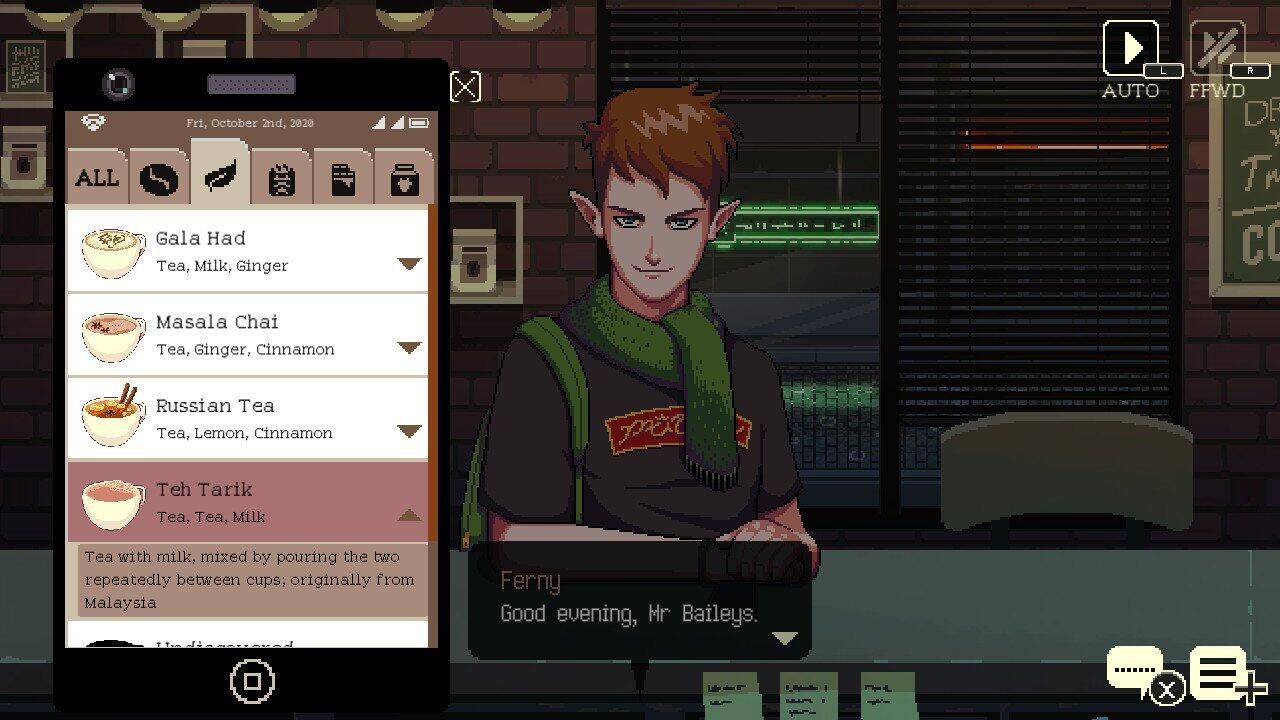 Indie Review : Coffee Talk (PS4)
