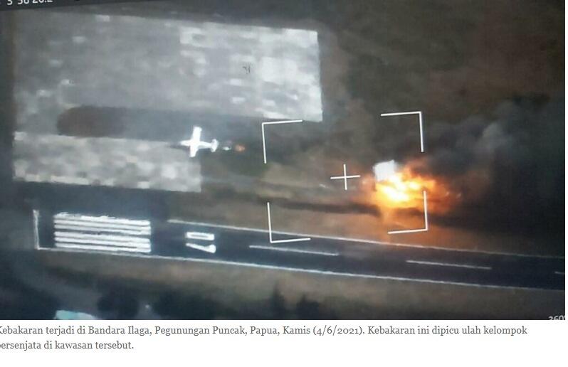 Bandara Ilaga Dibakar KKB, Warga Rentan Kesulitan Dapatkan Bahan Pokok